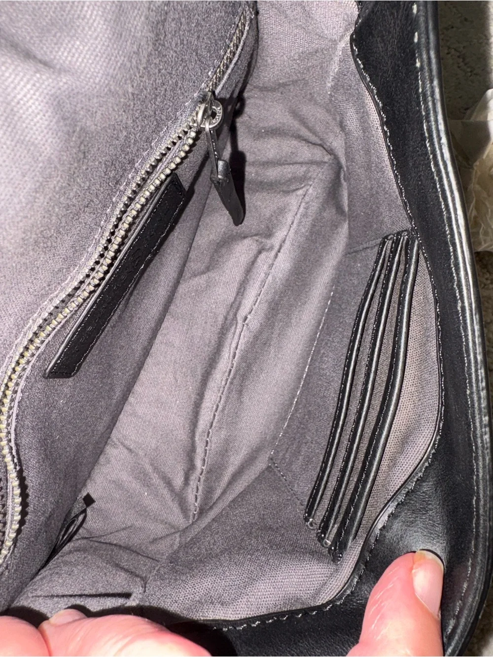 Treasure & Bond Black Crossbody Bag with Gold-Tone Studs